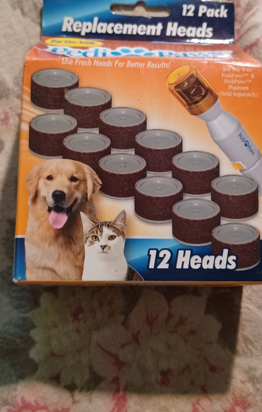 New Replacement Sanding Heads for Pet Groomer - 12 Pack - Brown